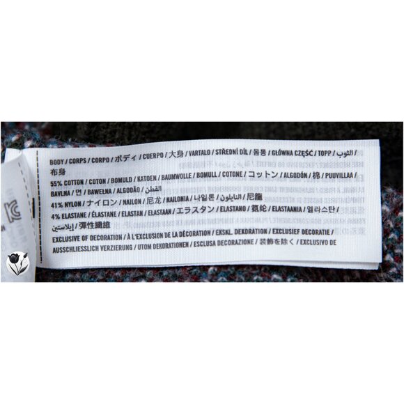 Abercrombie & Fitch Soft Sweater Cardigan M Green Floral Pattern Button Up - Picture 6 of 9